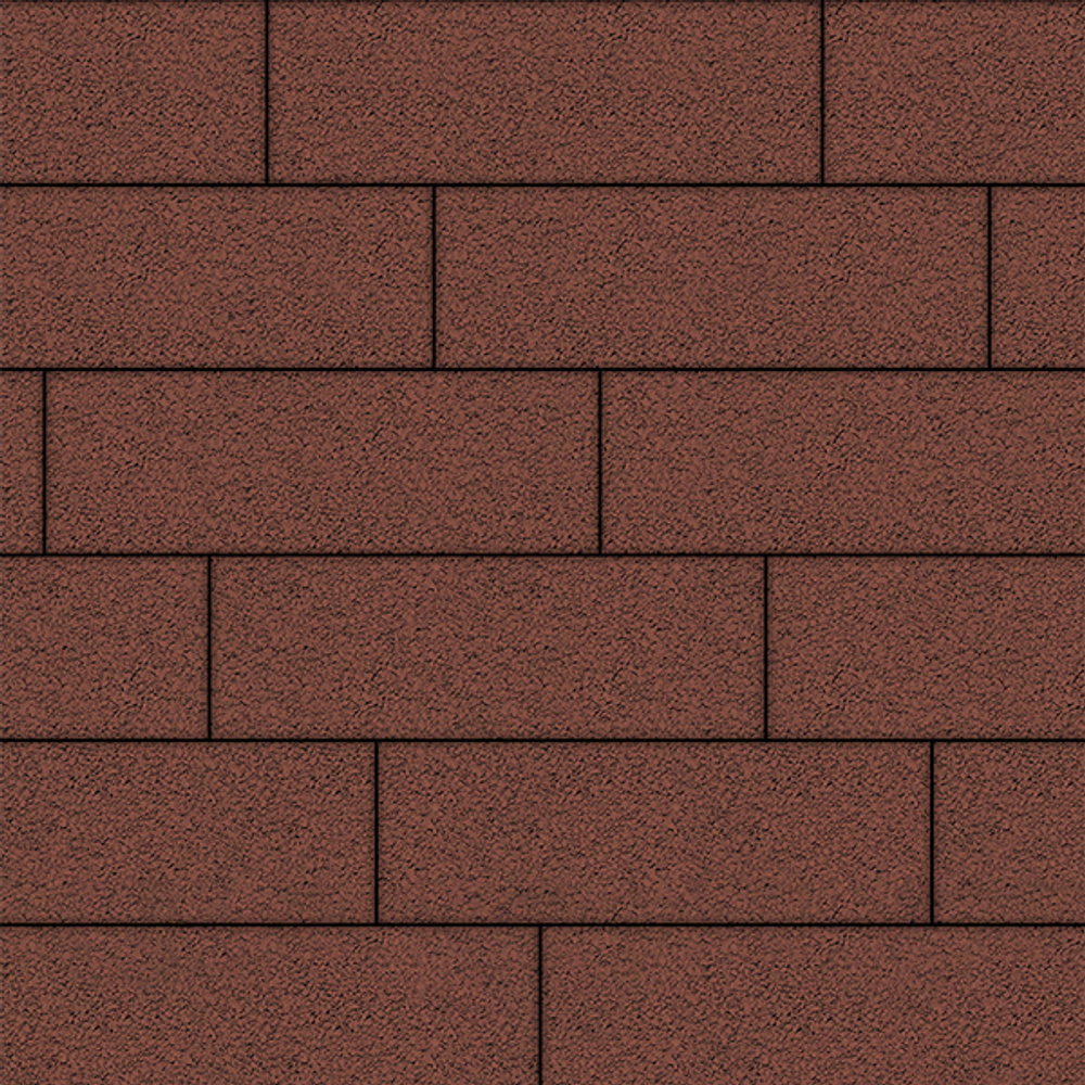 Тротуарная плитка ПРЯМОУГОЛЬНИК 750х250 мм - Гранит Красный