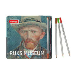 Набор цветных карандашей акварельных Bruynzeel "Rijks Museum" Ван Гог "Автопортрет" 24 цвета металлический пенал