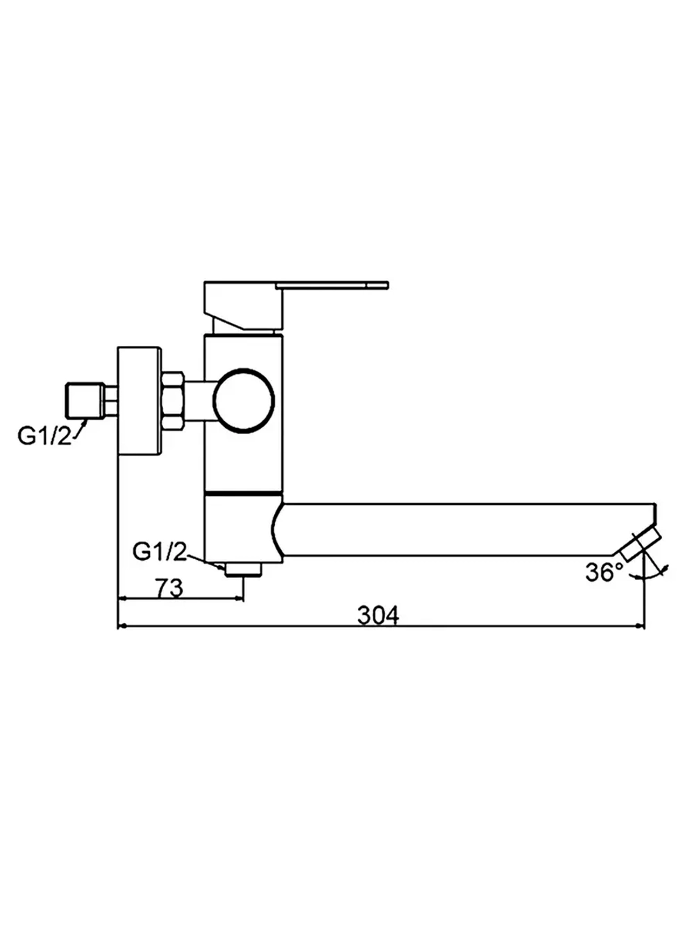Смеситель для ванны Frap F32801-6