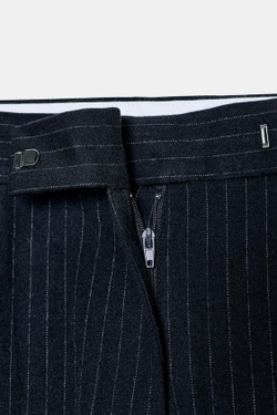 ZARA ШИРОКИЕ БРЮКИ С ВЫСОКОЙ ПОСАДКОЙ, В ПОЛОСКУ