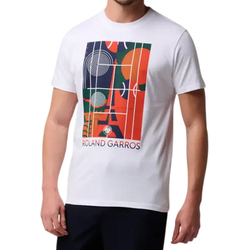 Мужская теннисная футболка Roland Garros Eiffel Court - white