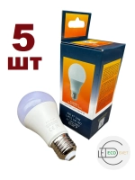 Светодиодная LED лампа А60 12 W E27 тёпл 5шт