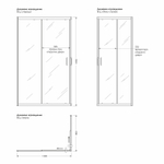 Душ.ограждение City Trend PRO White 1200*800*1850 прямоуг (стекло 4мм прозр, бел.ал.проф,без подд)