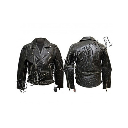 Мужская косуха кожаная First M-771 потертая (S)