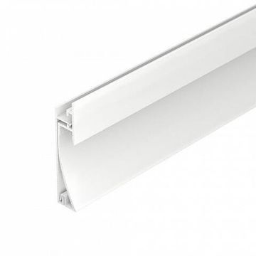 Встраиваемый двухкомпонентный профиль-плинтус 2м 045297 белый PLINTUS-H58-F-2000 WHITE Arlight
