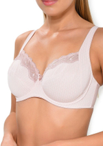 Нежно-розовый бюстгальтер с мелким геометрическим принтом (Размер: 80E) (Цвет: нежно-розовый)