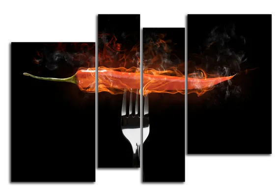 Модульная картина "Острый перец"