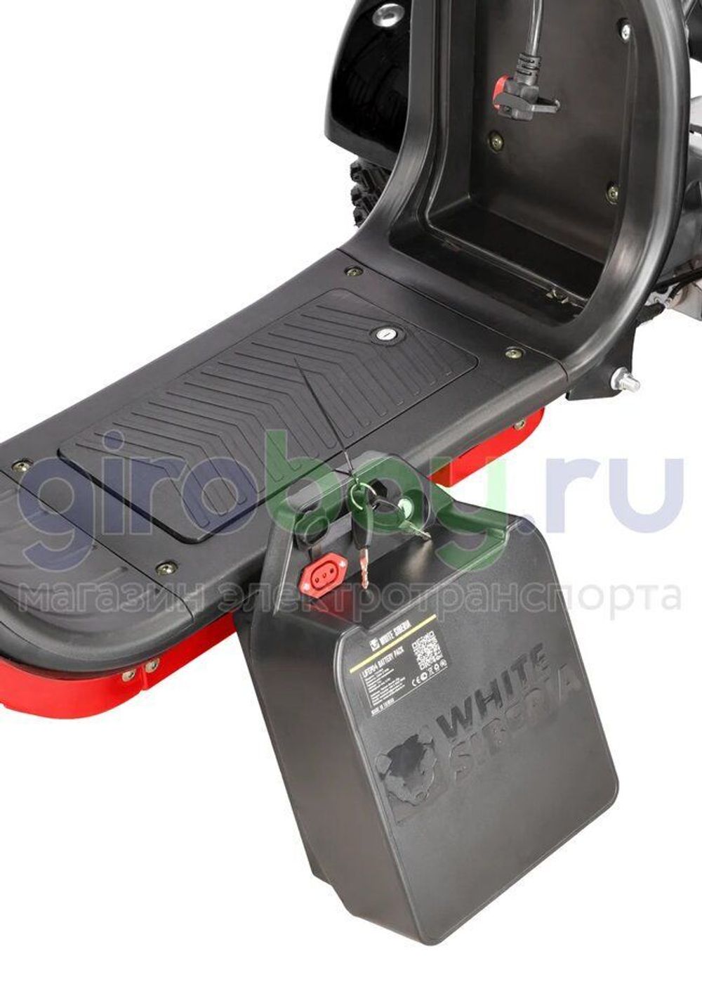 Электроскутер WHITE SIBERIA IKRA 5000w - (Черный) фото 26 фото №28