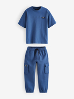 Футболка и джоггеры в комплекте для мальчика Next B98-996, Синий