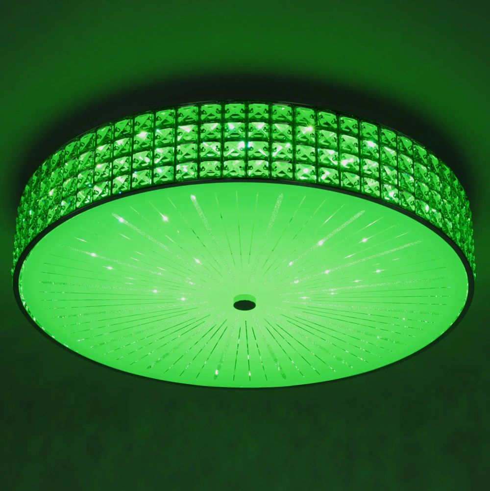 Citilux Портал CL32410G1 LED RGB Люстра хрустальная с пультом Хром