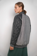 Бомбер "На стиле" в гусиной лапке