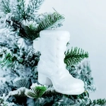 Новогоднее украшение Сапожок 11см.