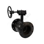 Кран шаровой сталь 09Г2С Ballomax КШТ 61.103 Ду 150 Ру16 фл L=350мм с редуктором BROEN КШТ 61.103.150.Р.16
