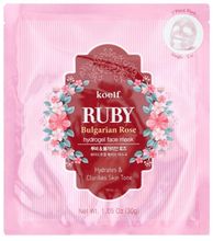 Koelf Гидрогелевая маска с рубиновой пудрой и розовым маслом
