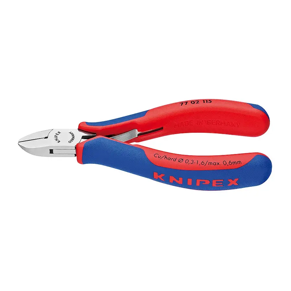 Кусачки боковые для электроники 115 мм Knipex 77 02 115