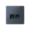 Розетка компьютерная 2-м ArtGallery RJ45 + RJ45 кат.5E механизм грифель SE GAL000785