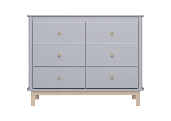 Комод Classic 6 ящиков (серый)