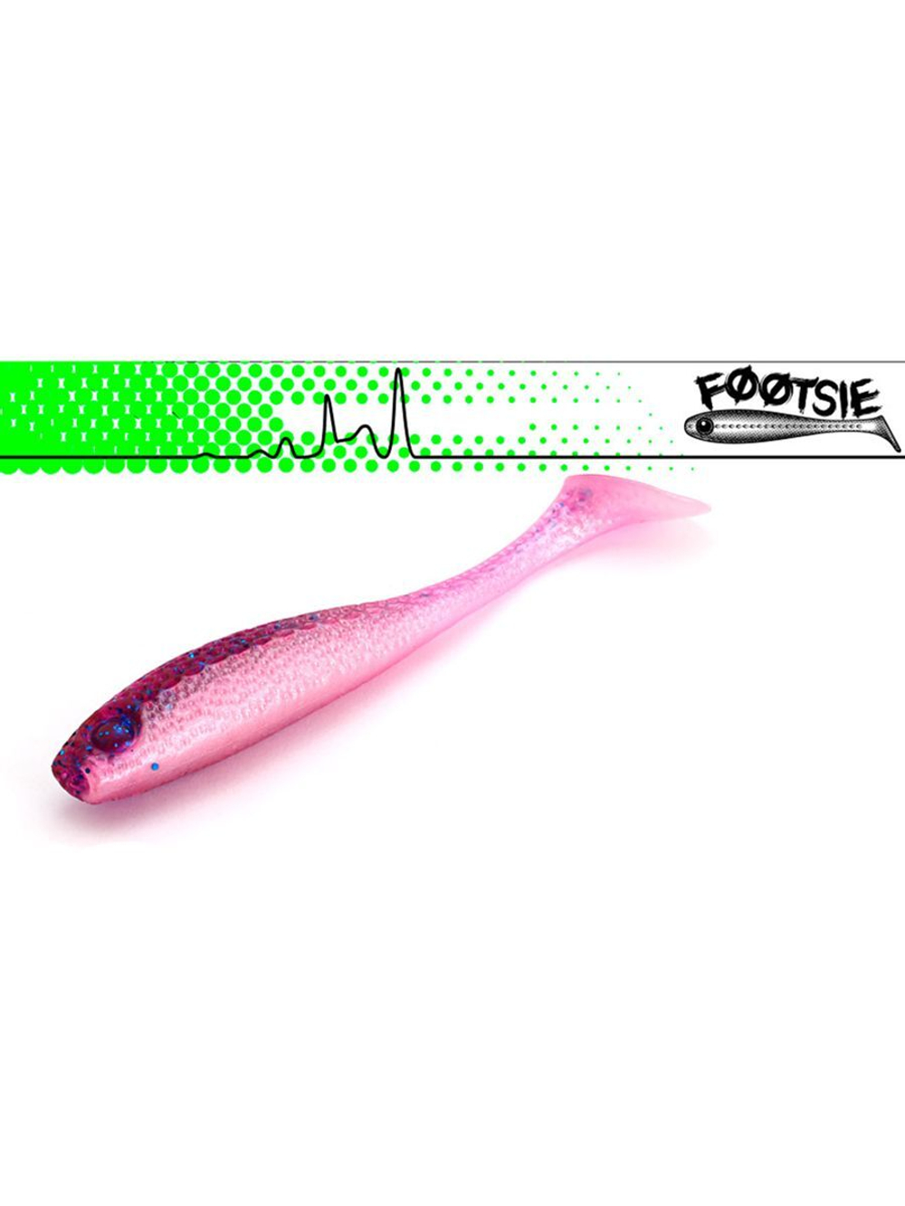 Виброхвост Footsie 4.0'',4 шт/уп.,цвет 2219,10см,7гр