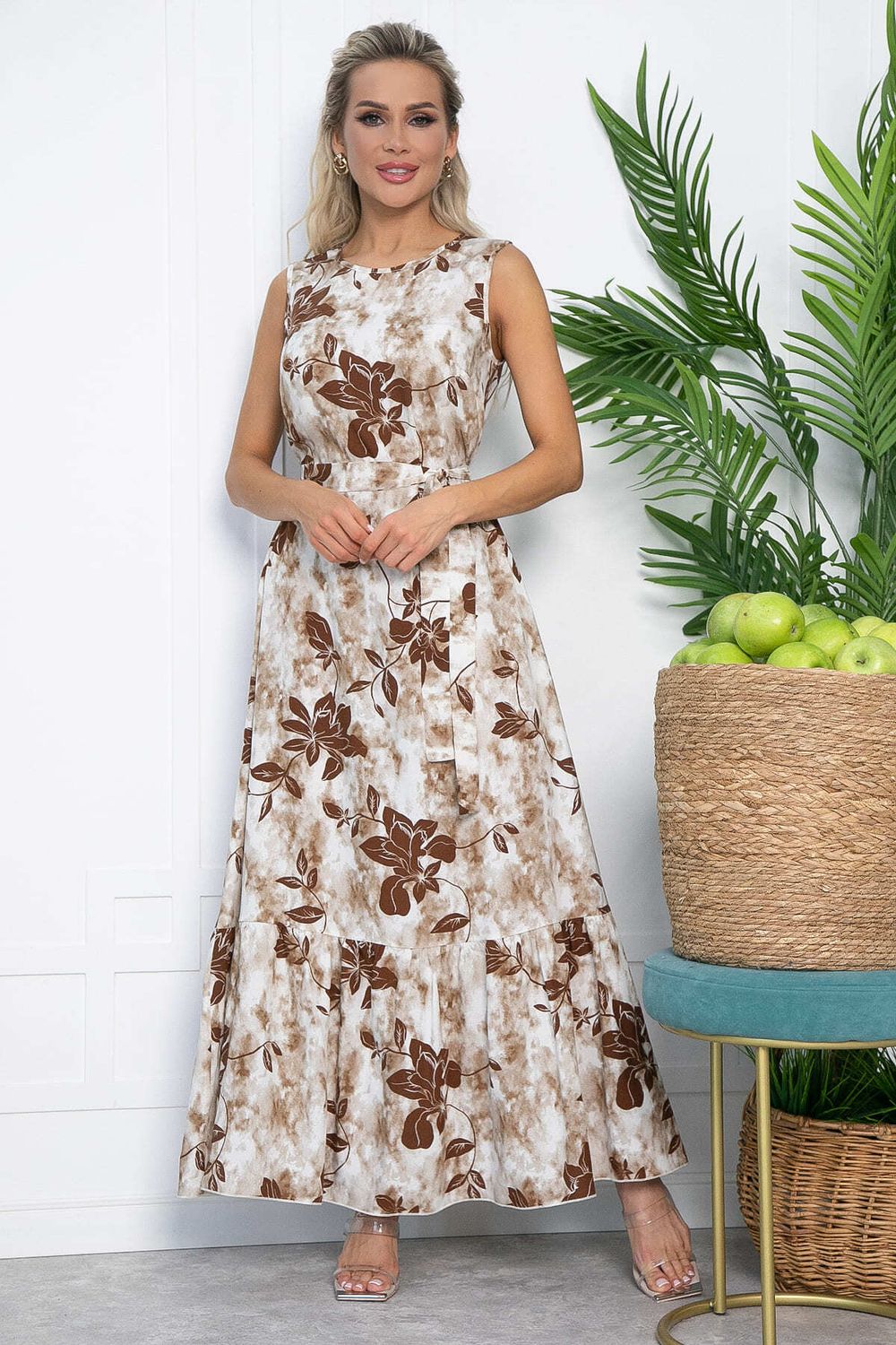 Платье Твой образ макси (бежевое) П13561-12М LT Collection