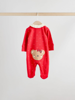 Комбинезон / Cлип для малышей Next F34-057, 3 шт., Красный, Молочный