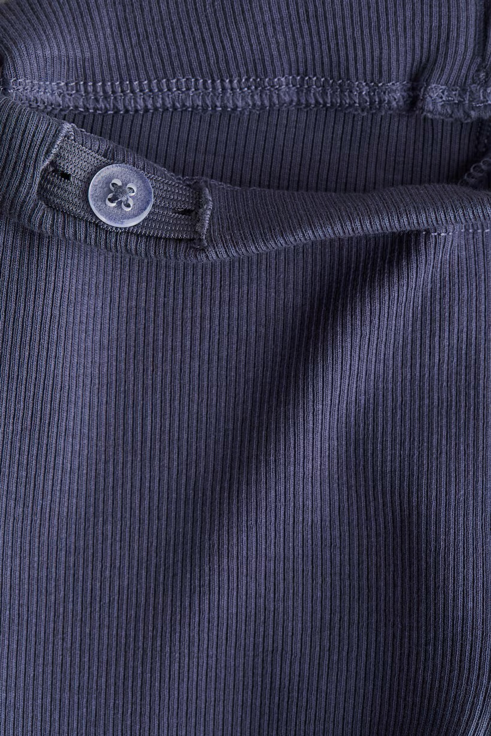 H&M Трикотажные легинсы в рубчик, синий