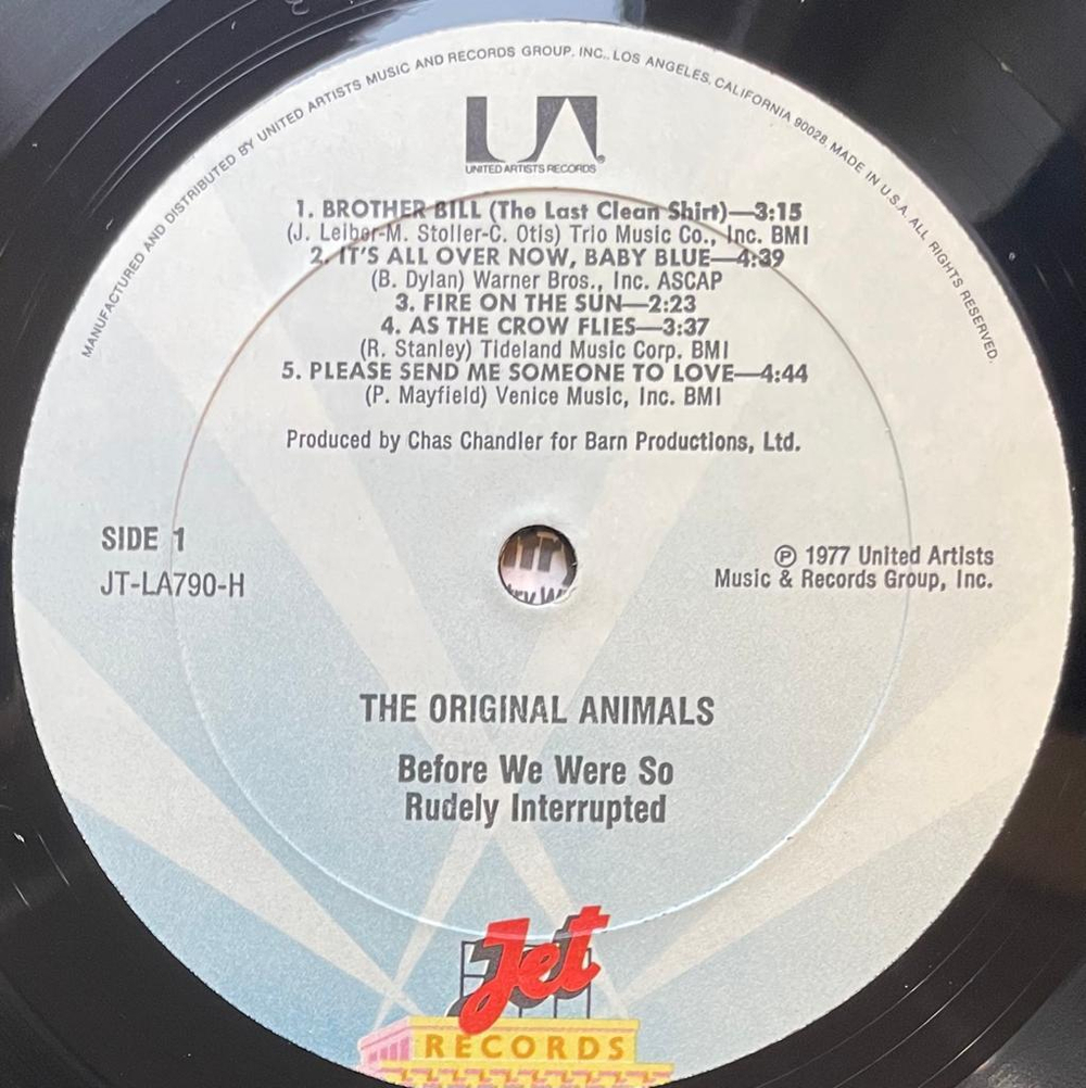 The Original Animals - Before We Were So Rudely Interrupted (США 1977г.)