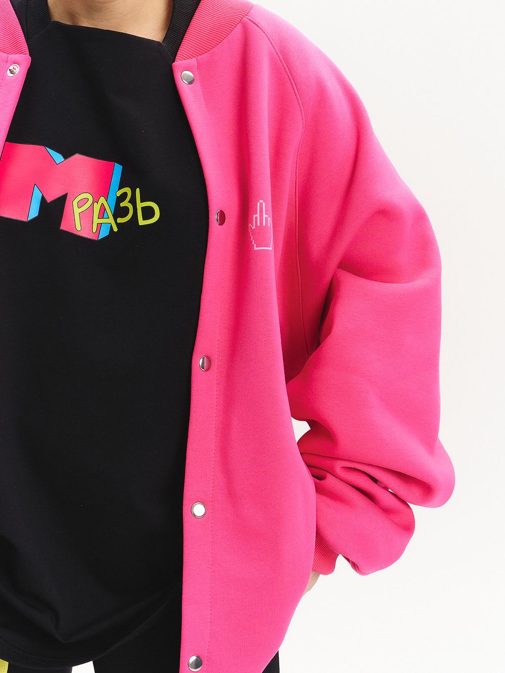 Бомбер оверсайз унисекс «ФАК» Бомбер оверсайз унисекс «ФАК»