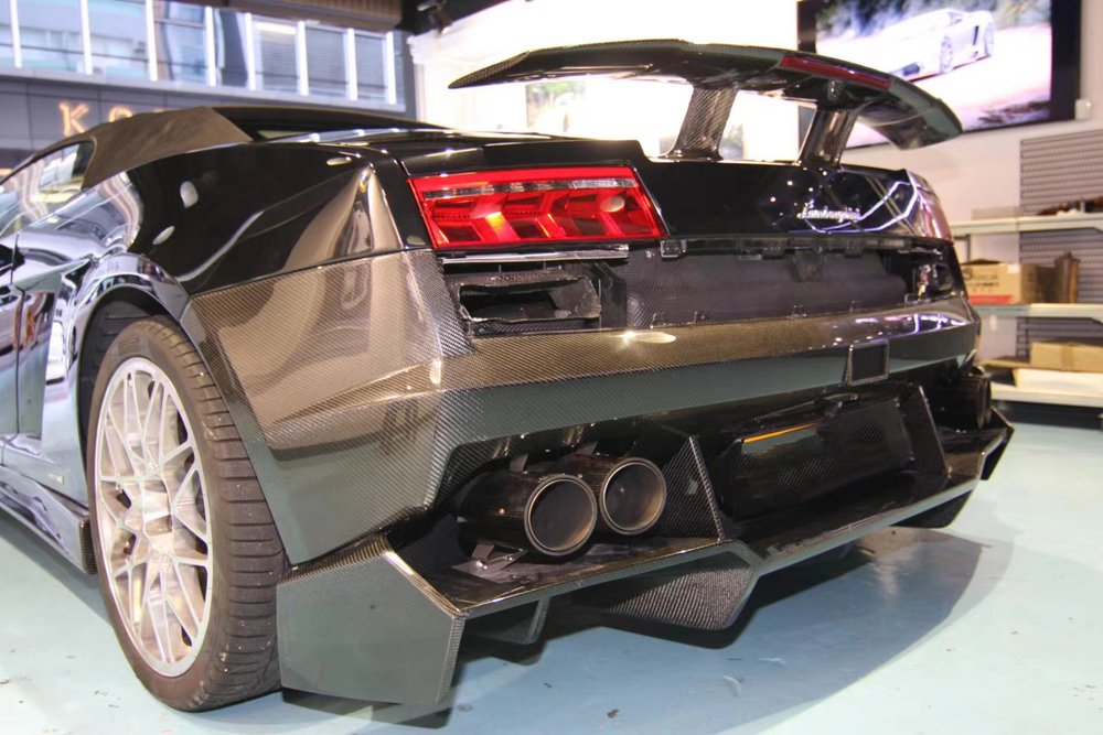Карбоновый задний бампер с диффузором для Lamborghini Gallard LP550 560 570 Super Trofeo Ламборгини Галлардо
