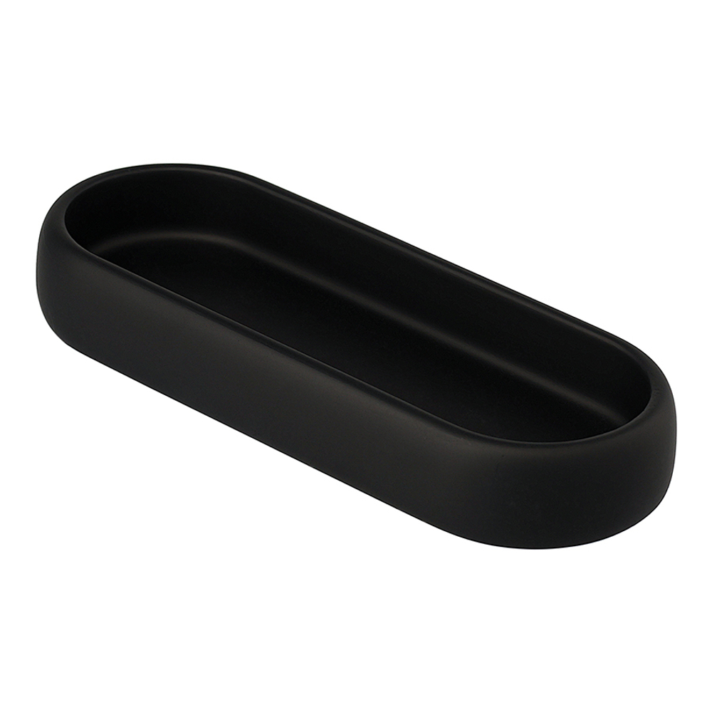 Подставка для ванных принадлежностей slim, черная, малая