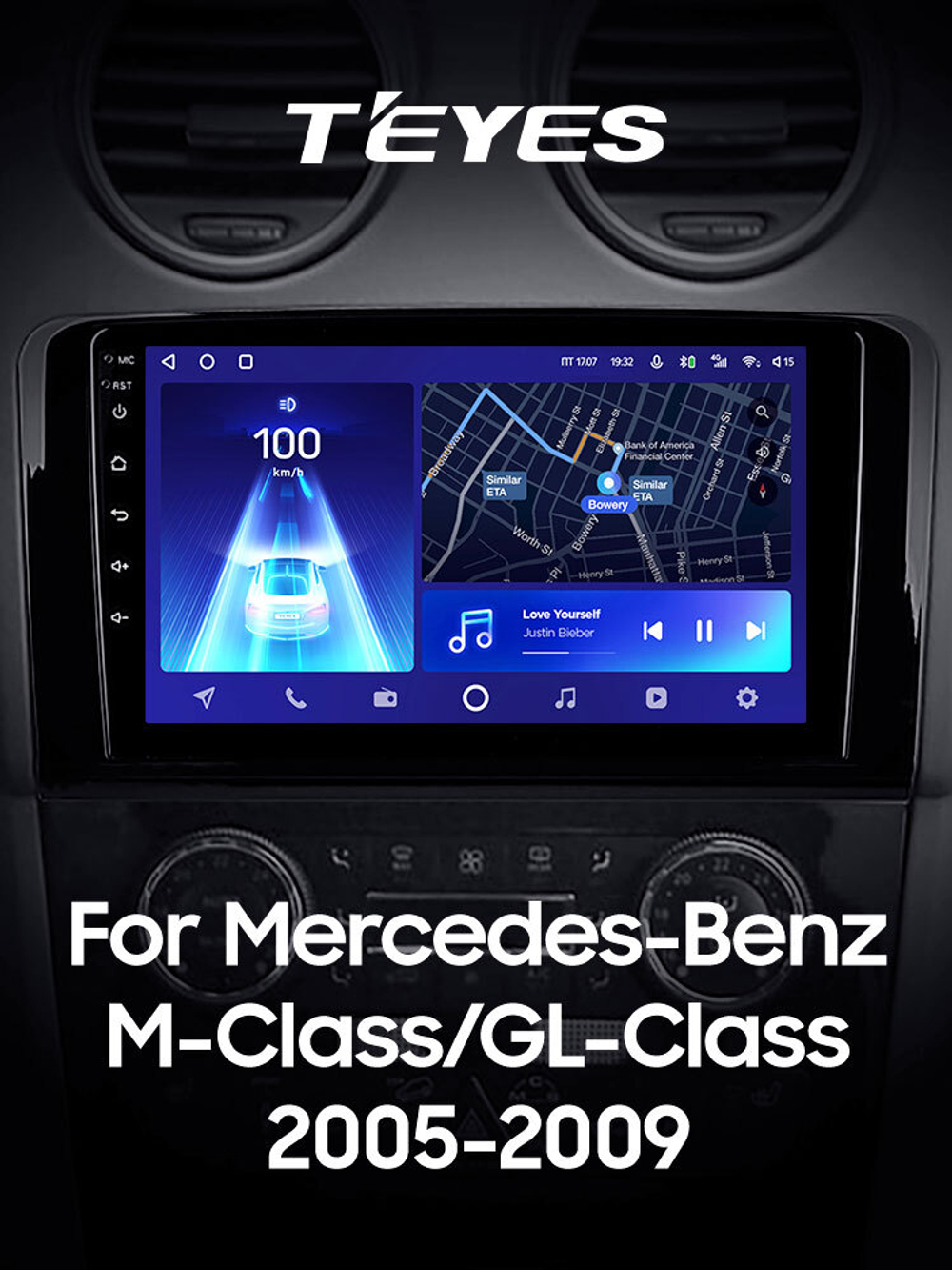 Teyes CC2 Plus 9"для Mercedes-Benz M-Class, GL-Class  2005-2009