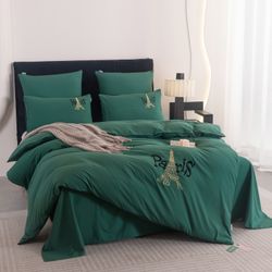 Комплект постельного белья «Зелёная Эйфелева башня»