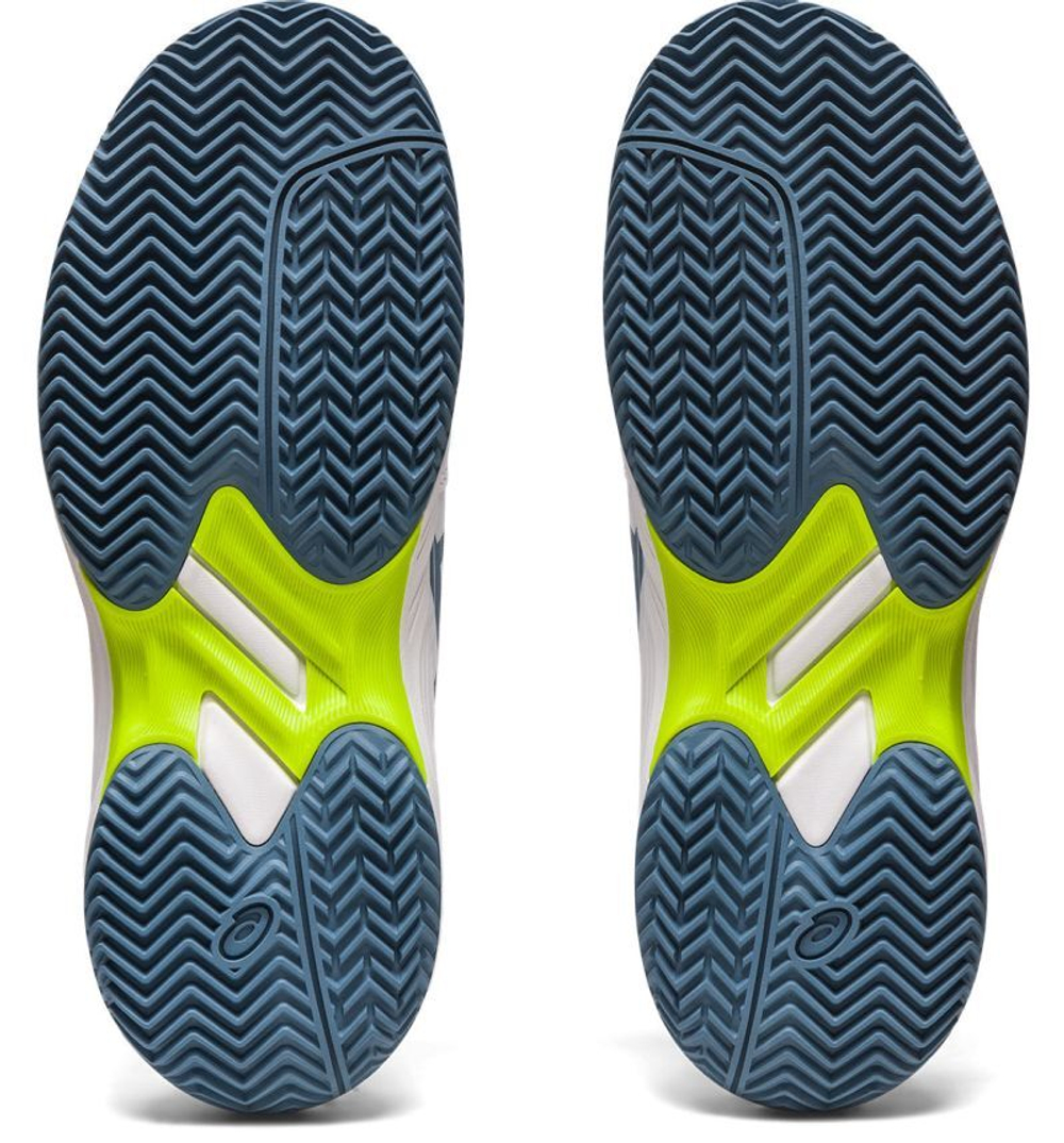 детские Кроссовки теннисные Asics Gel-Game 9 GS Clay/OC - white/steel blue