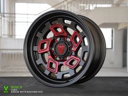 Диск колёсный BEAST OFFROAD 9606CN R17 8,5 ET0 Matte Black W Red Face