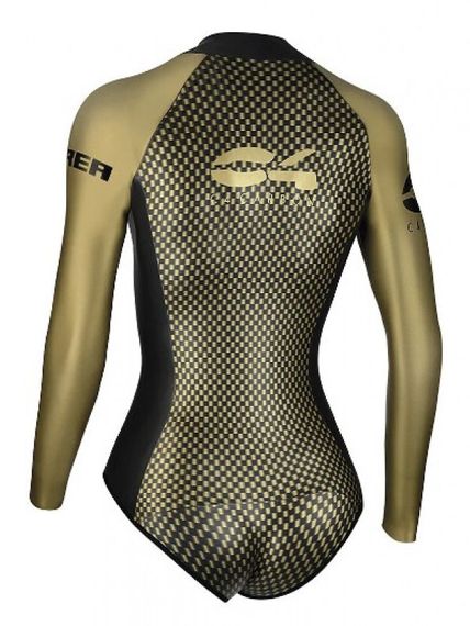Гидрокостюм женский C4 Carbon Aurea Springsuit с рукавами 2 мм