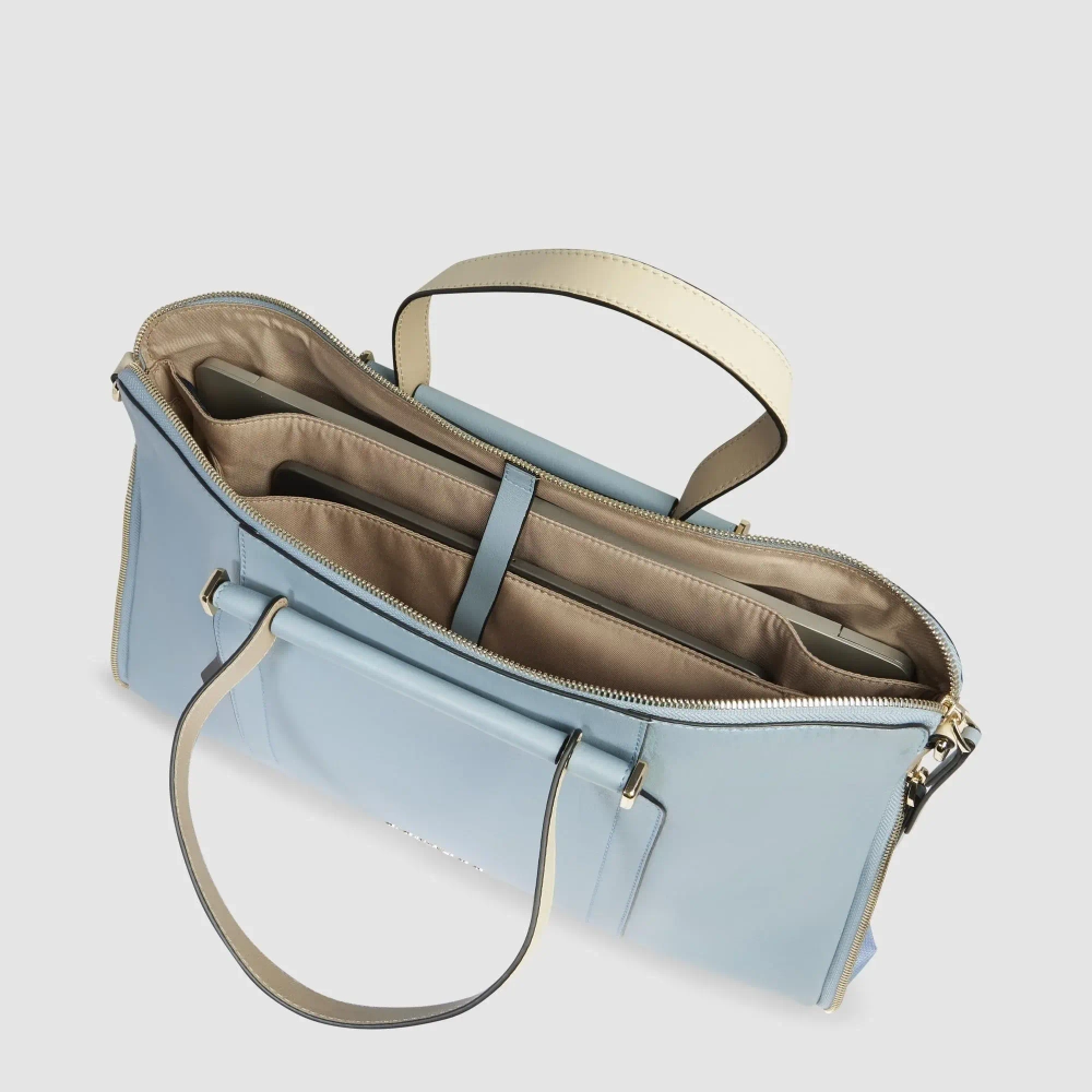 Портфолио для ноутбука Piquadro Circle/ Azzurro-beige