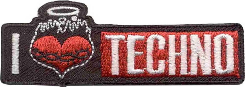 Нашивка I LoveTechno