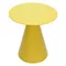 Столик кофейный Marius, Ø50х55 см, желтый