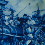 Винтажная декоративная тарелка