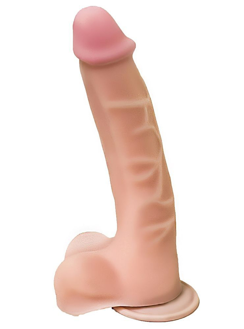 Фаллоимитатор LOVETOY из неоскин с присоской, 22,5 см