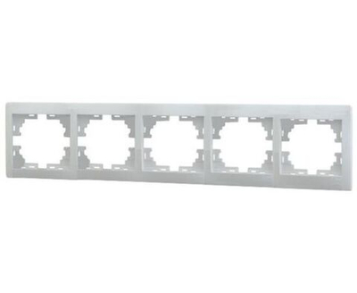 Рамка 5-м Мира горизонт. бел. LEZARD 701-0200-150