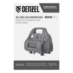 Компрессор воздушный безмасляный РС 1/6-180,1, 1 кВт, 180 л/мин, 6 л Denzel