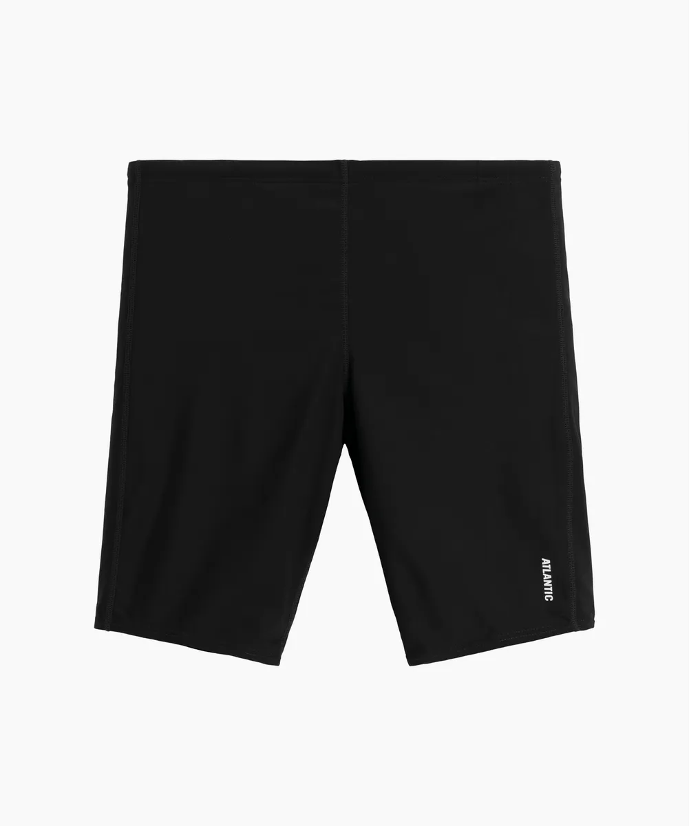 Купальные шорты мужские удлиненные Atlantic, 1 шт. в уп., полиамид, черные, KMS-323