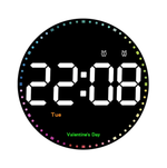 Часы настенные LED MIRROR NO.: 6635 белое свечение