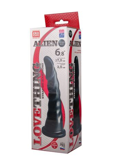 Насадка для трусиков харнесс Alien - 18 см. (Цвет: черный)