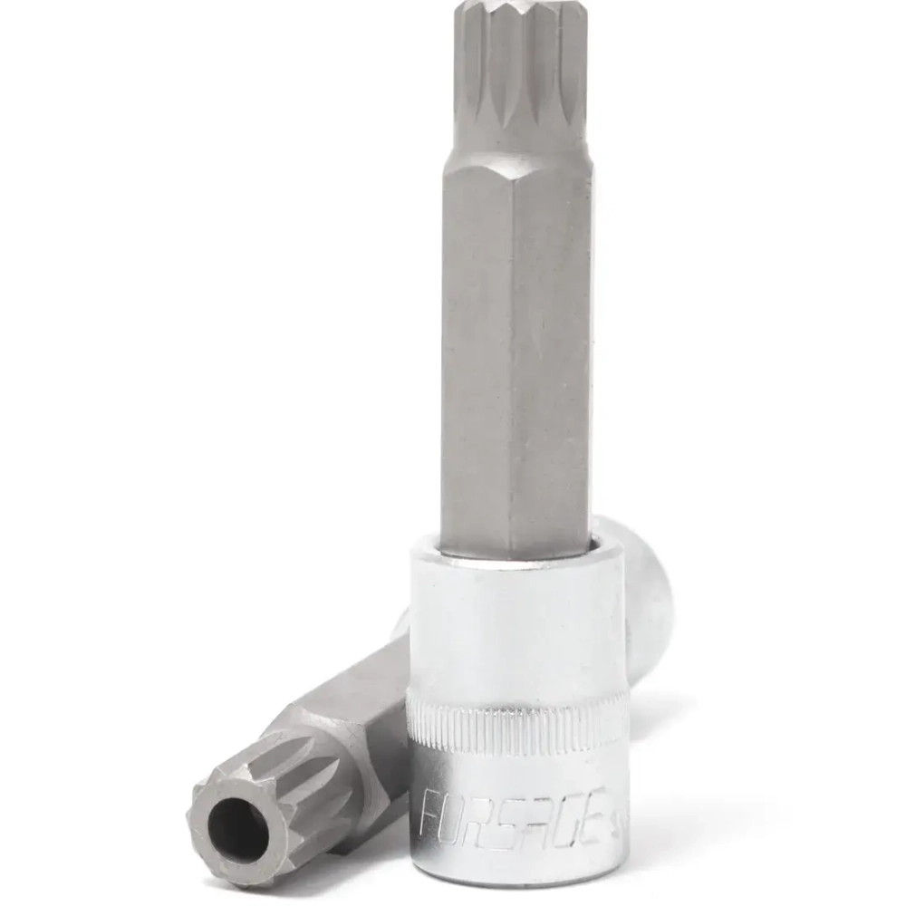 Головка бита SPLINE 12-лучевая M9 1/2''(L-100мм) Forsage F-34810009