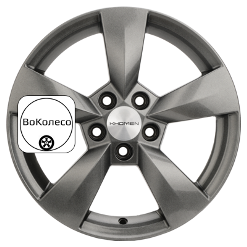 6x15/5x100 ET40 D57,1 KHW1504 (Polo) G-Silver Khomen Wheels