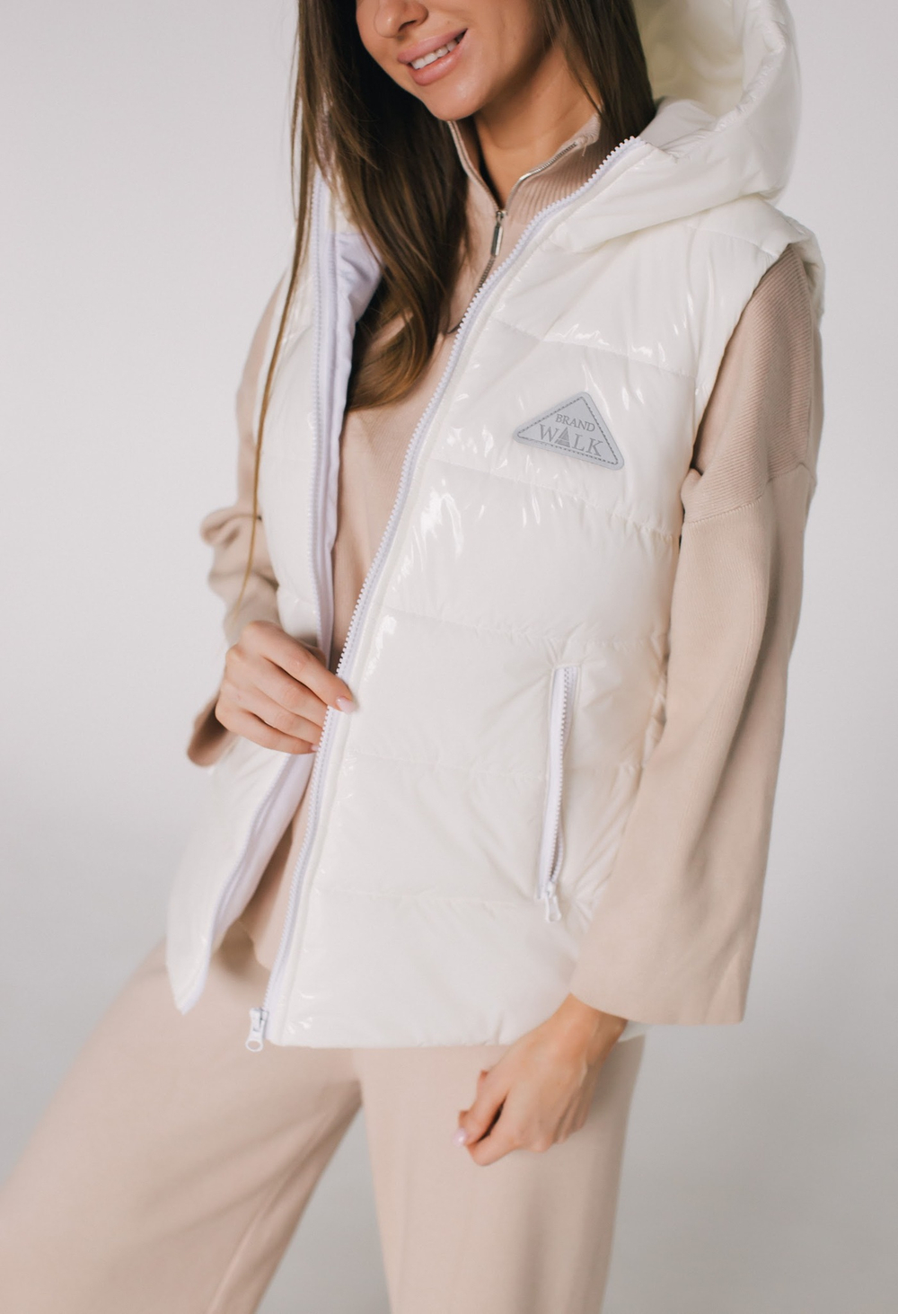 Жилет женский Молочный