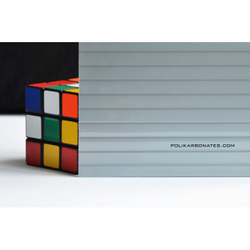 Сотовый поликарбонат 10 мм 2,1х12 м (22,43 кг) Ультрамарин ОПАЛ цветной