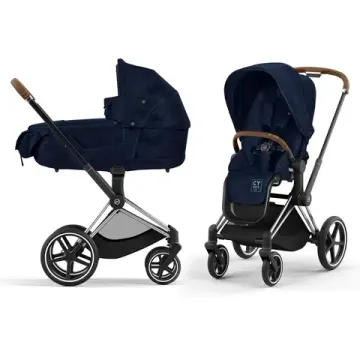 Детская коляска Cybex Priam IV 2 в 1 Rebellious Luxury Denim Blue
