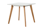 Стол M-407/80 белый матовый/бук